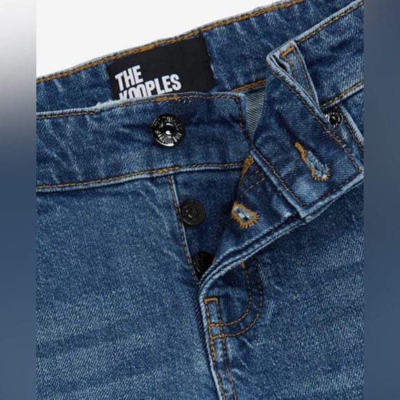 THE KOOPLES Low Rise Bootcut Jeans in Blue Women's Size 29 NWT Button Fly - Picture 3 of 16